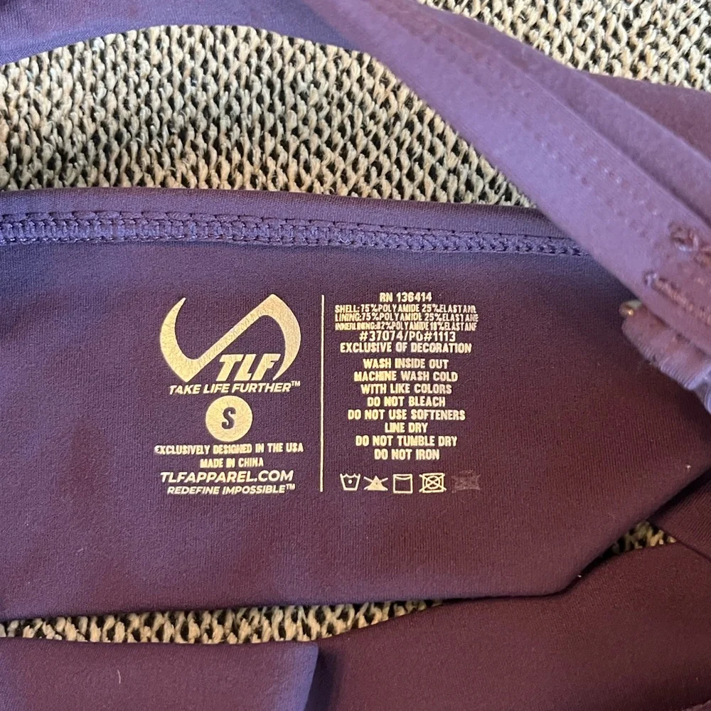 TLF Women's Purple Sports Bra - Picture 3 of 6